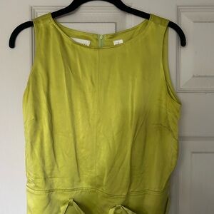 Dana Buchman Chartreuse Sleeveless Blouse